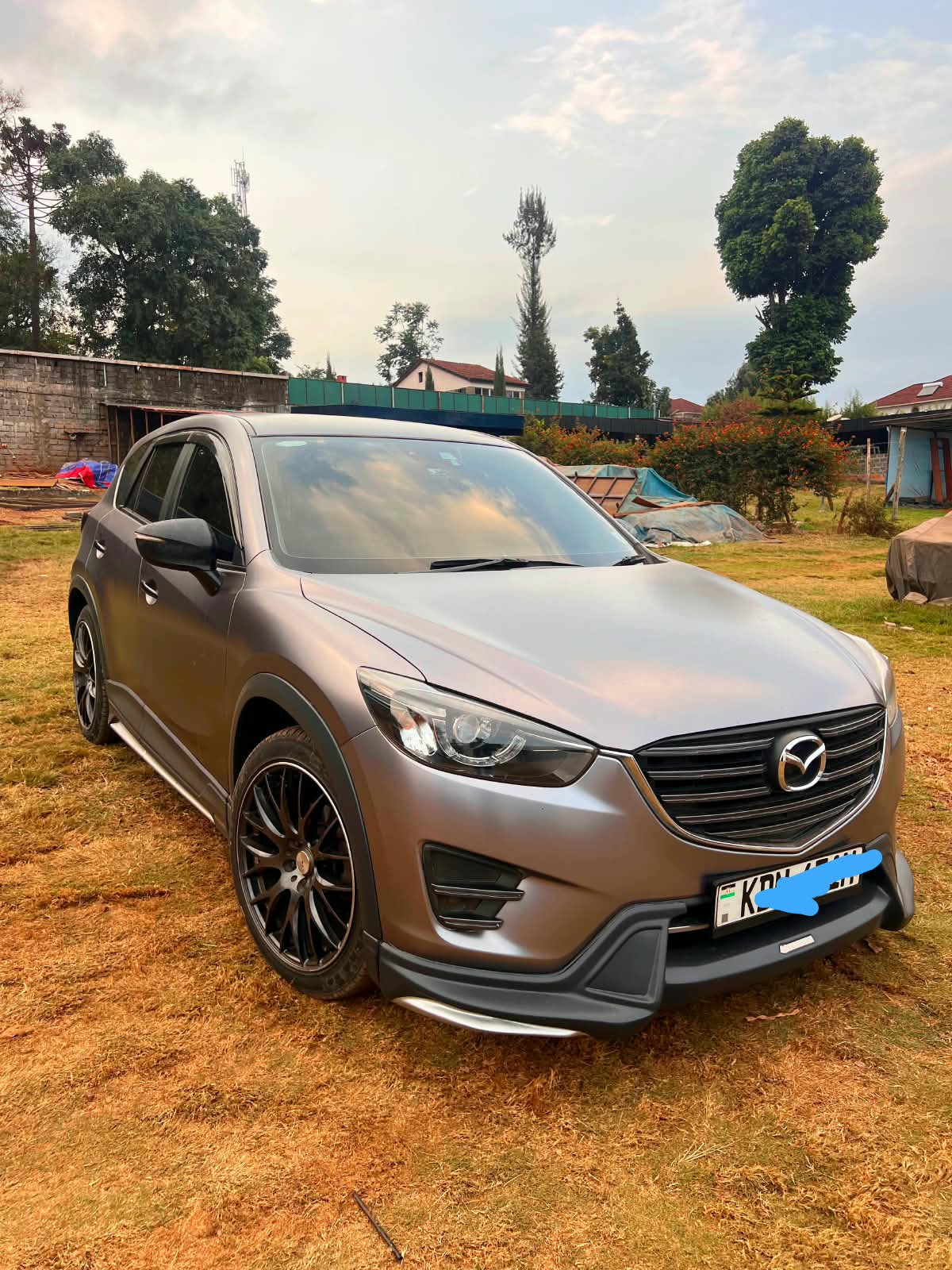 Mazda CX-5 SUV after front paint protection film installation